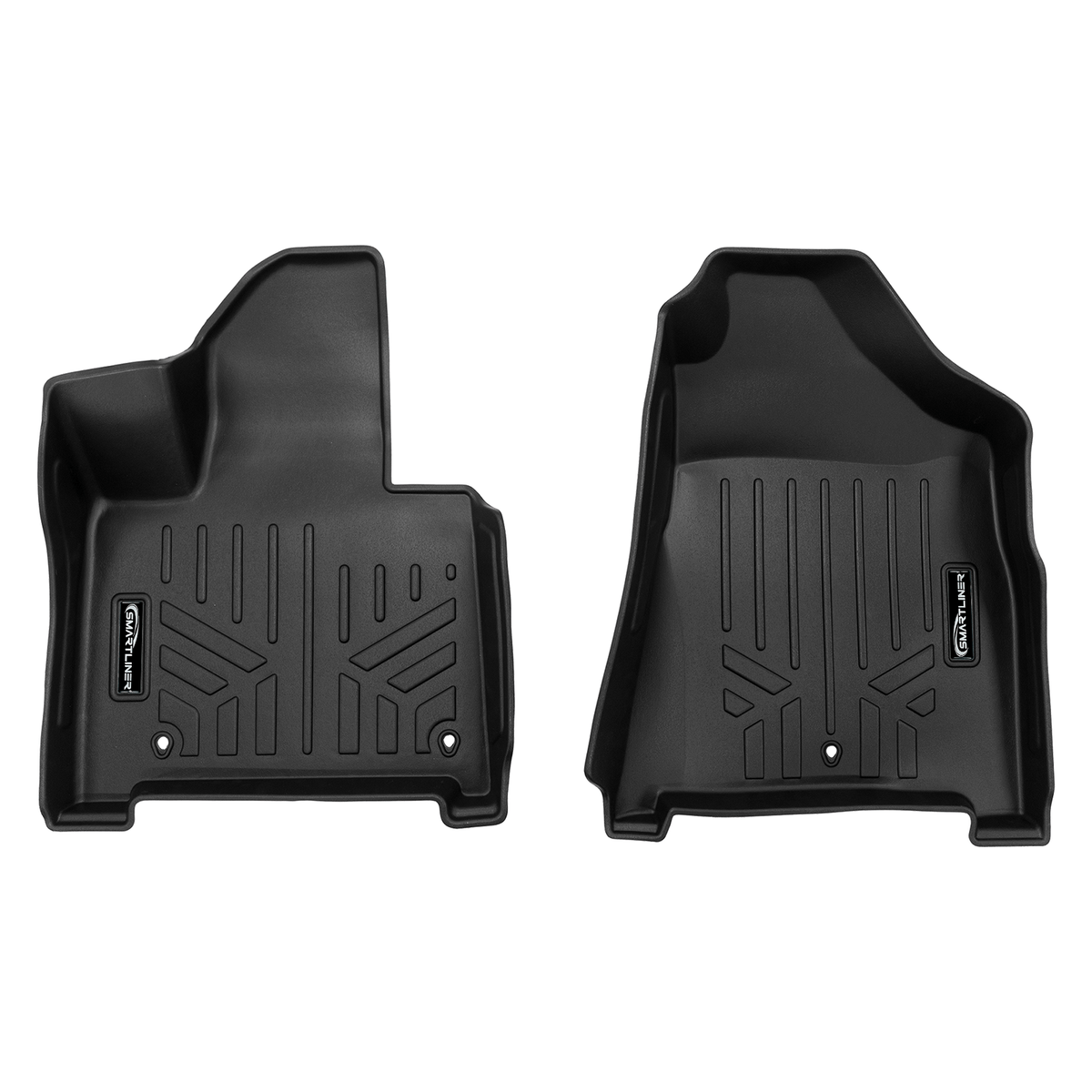 Smart Liner USA Motor Vehicle Interior Fittings Black / First Row Floor Mat Liner Set SMARTLINER Custom Fit Floor Liners For 2024 - 2025 Hyundai Santa Fe Supersonic Grey