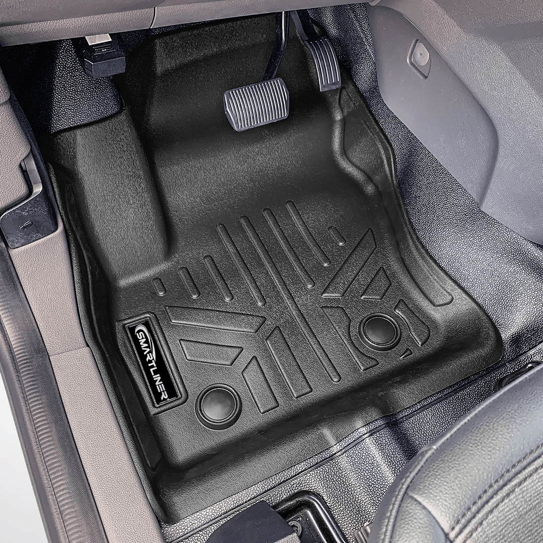 Smartliner USA ExclusiveOffer SMARTLINER Floor Liners for 2018-2022 Transit Connect With Vinyl and without secondary footrest (Short Wheelbase)