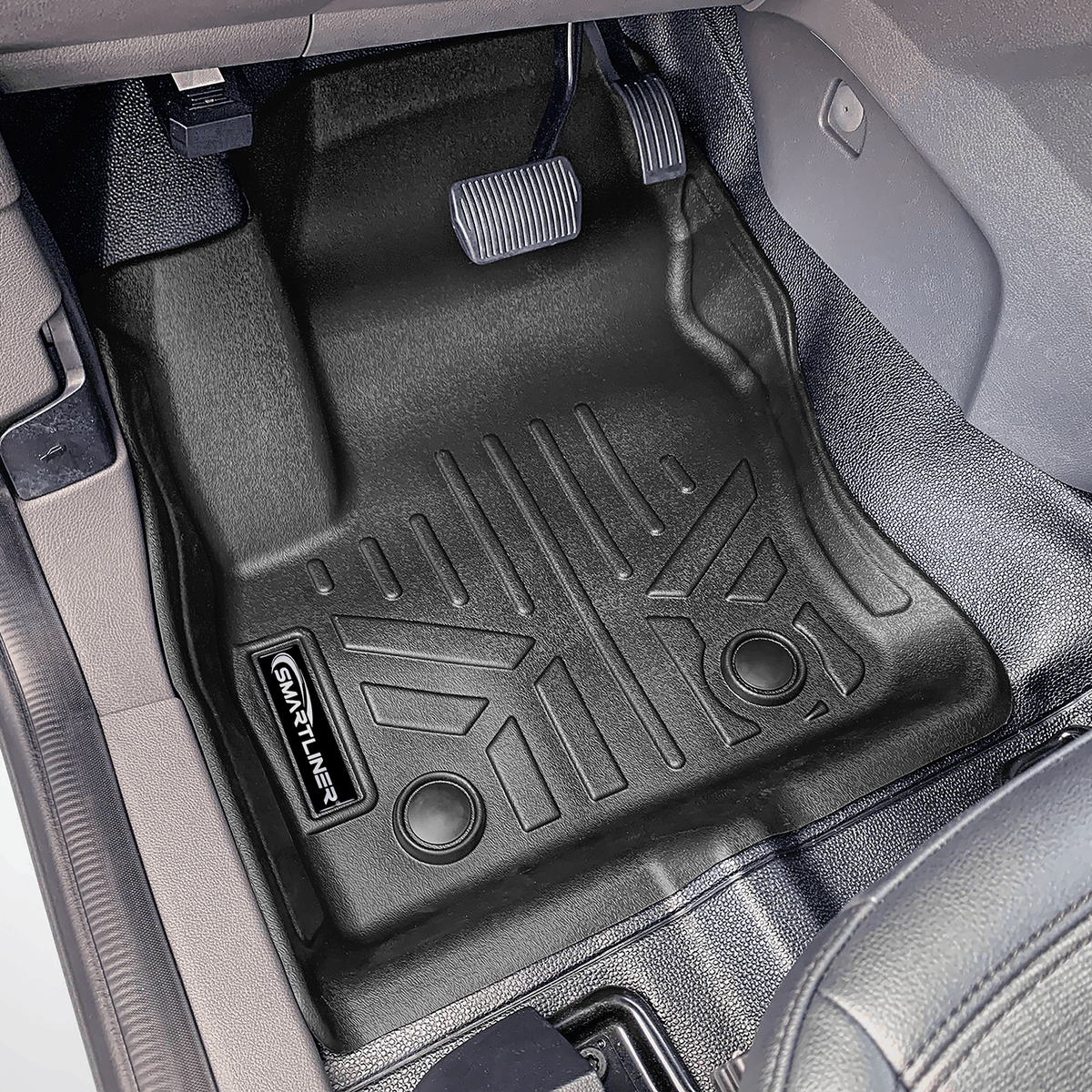 Smartliner USA ExclusiveOffer SMARTLINER Floor Liners for 2018-2022 Transit Connect With Vinyl and without secondary footrest (Short Wheelbase)