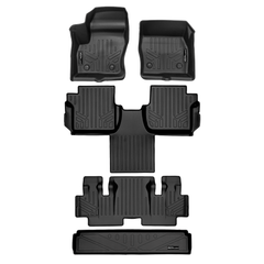 SMARTLINER Custom Fit Floor Liner Set Compatible With 2018-2025 Transit Connect With Vinyl Flooring and without secondary footrest (Short and Long Wheelbase)
