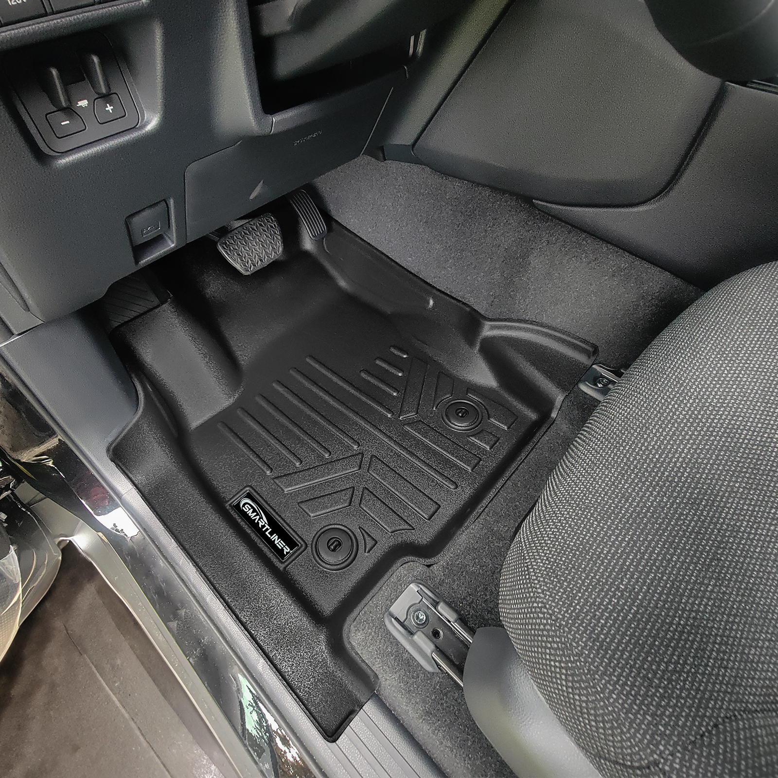 SMARTLINER Custom Fit All Weather Protection Floor Mat Liner Set Compatible With 2024-2025 Toyota Land Cruiser