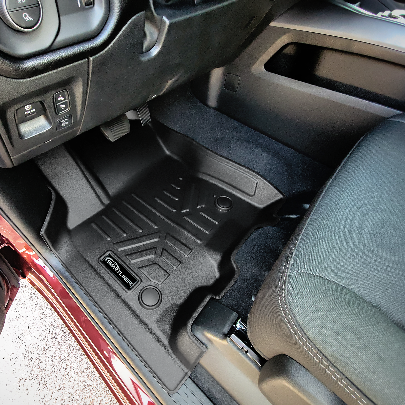 SmartCoverage™ Custom Fit Floor Liners For 2025-2026 Ram 1500 Crew Cab without Rear Underseat Storage Box (Bucket Seats)