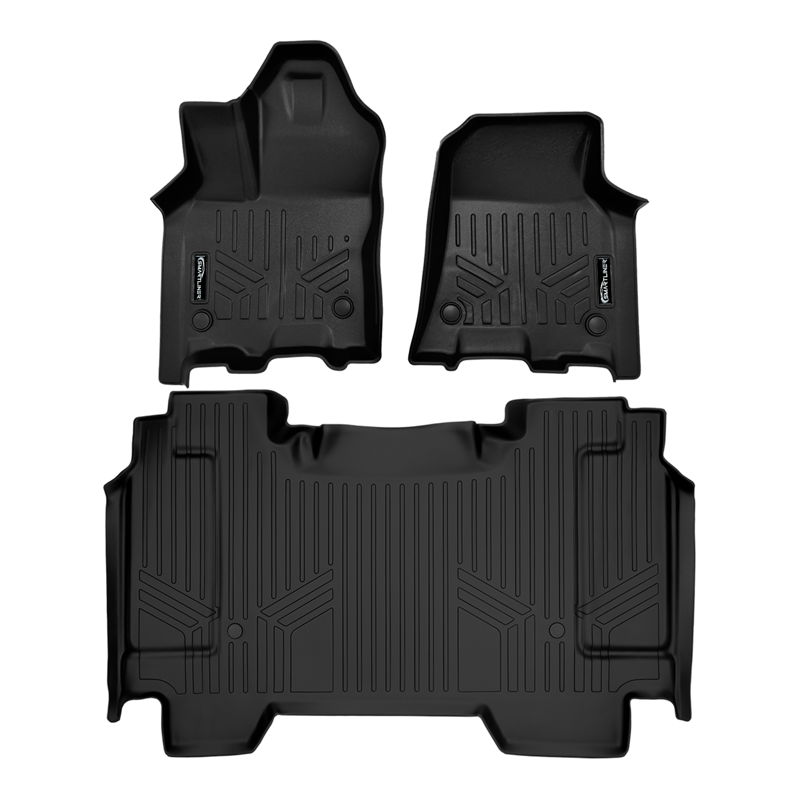 SmartCoverage™ Custom Fit Floor Liners For 2025-2026 Ram 1500 Crew Cab without Rear Underseat Storage Box (Bucket Seats)