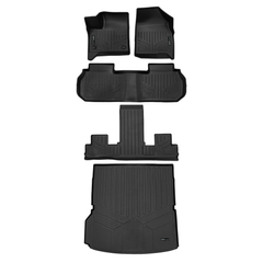 SMARTLINER Custom Fit Floor Liners For 2024 - 2025 Chevrolet Traverse/Buick Enclave 2025 with 2nd Row Bucket Seats/2024-2025 GMC Acadia/Buick Enclave