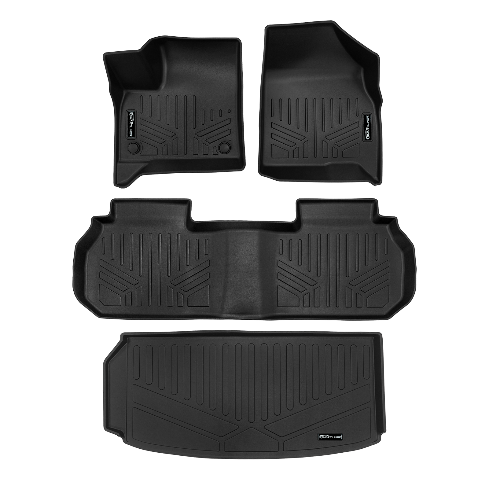 SMARTLINER Custom Fit Floor Liners For 2024 - 2025 Chevrolet Traverse/Buick Enclave 2025 with 2nd Row Bucket Seats/2024-2025 GMC Acadia/Buick Enclave