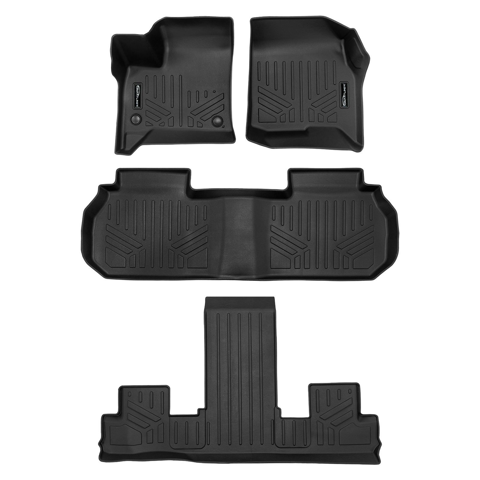 SMARTLINER Custom Fit Floor Liners For 2024 - 2025 Chevrolet Traverse/Buick Enclave 2025 with 2nd Row Bucket Seats/2024-2025 GMC Acadia/Buick Enclave
