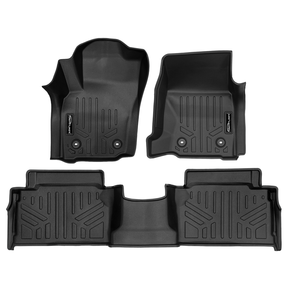 SMARTLINER Floor Liners 2024-2026 Toyota Tacoma Manual Floor Liners|Double Cab Models|SMARTLINER