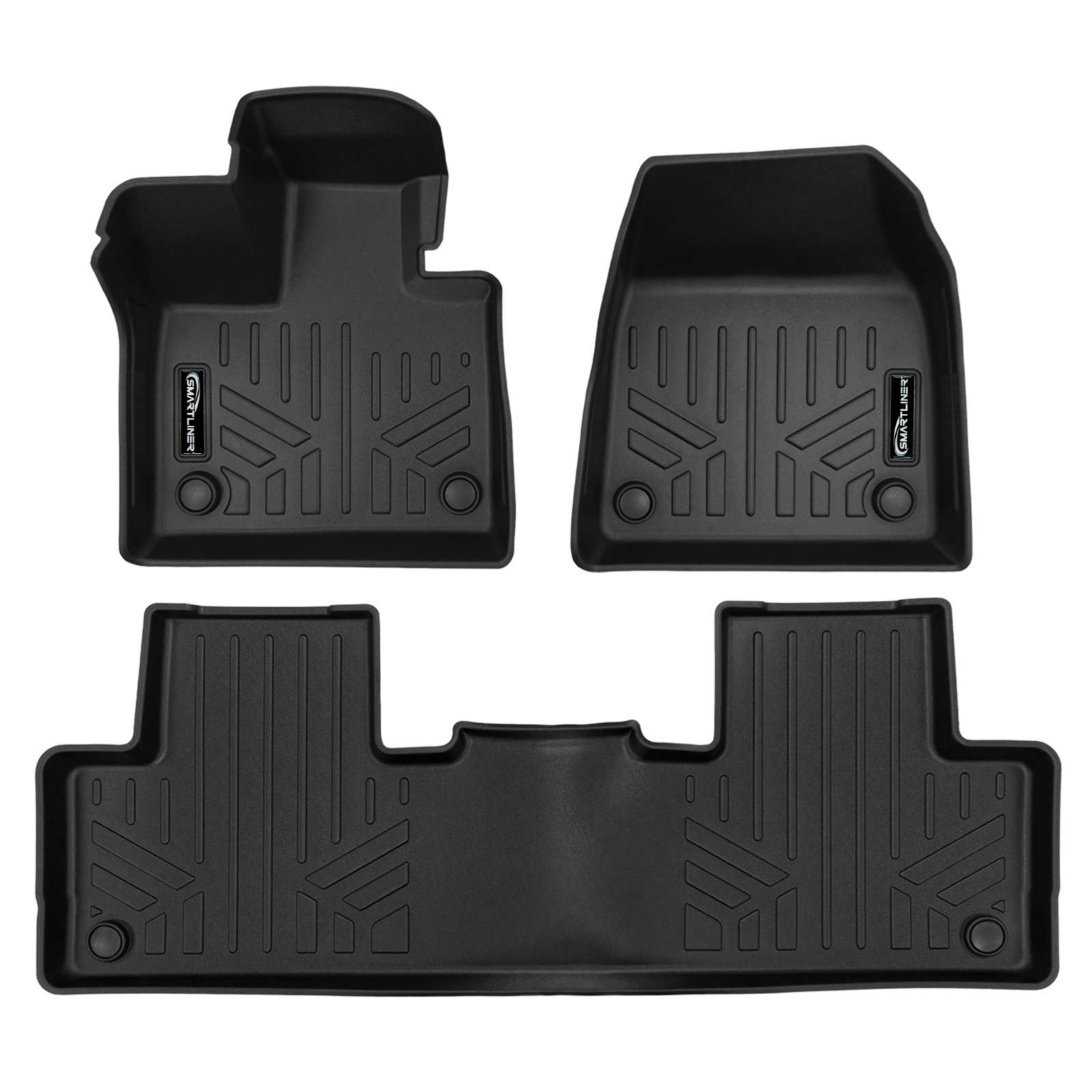 SMARTLINER Custom Fit Black For 2025 Volvo EX90 Electric. Fits 6 Passenger Model