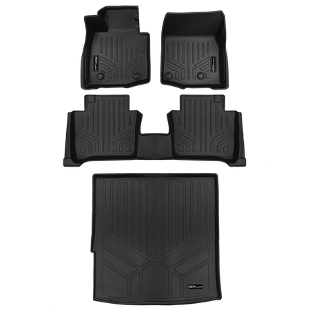 Smart Liner USA Motor Vehicle Interior Fittings Black / 2 Row Floor Mat Liner Set & Cargo Liner Behind the 2nd Row SMARTLINER Custom Fit Floor Liners For 2025-2026 Mazda CX50 Hybrid