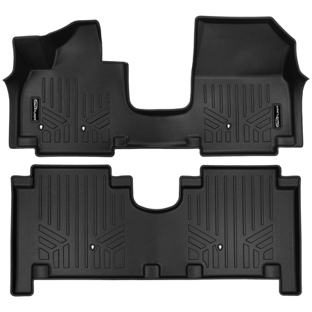 SMARTLINER Floor Liners Black / 2 Row Floor Liner Set 2026 Hyundai Ioniq 9 Floor Liners | 7 Passenger | SMARTLINER