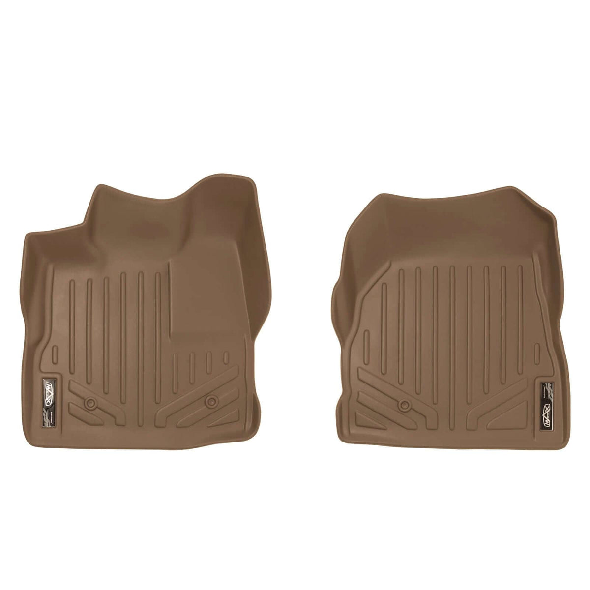 SMARTLINER Floor Liners Tan / First Row Liners 2010-2011 GMC Terrain Floor Liners|Dual floor hooks|SMARTLINER