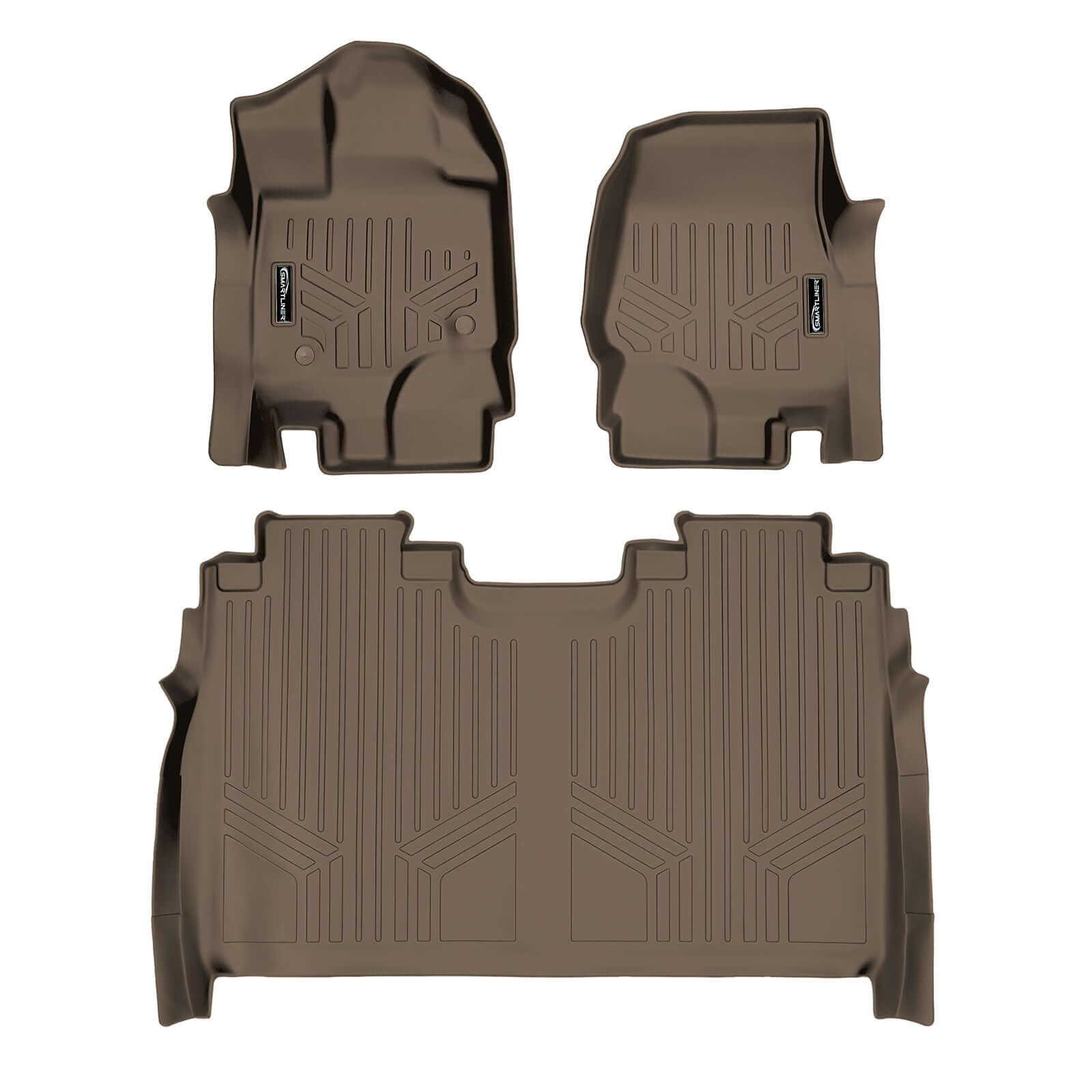 SMARTLINER Custom Fit Floor Liners For 2022-2025 Ford F-150 Lightning Only fits with 2nd Row Bucket seats without under seat fold-flat storage