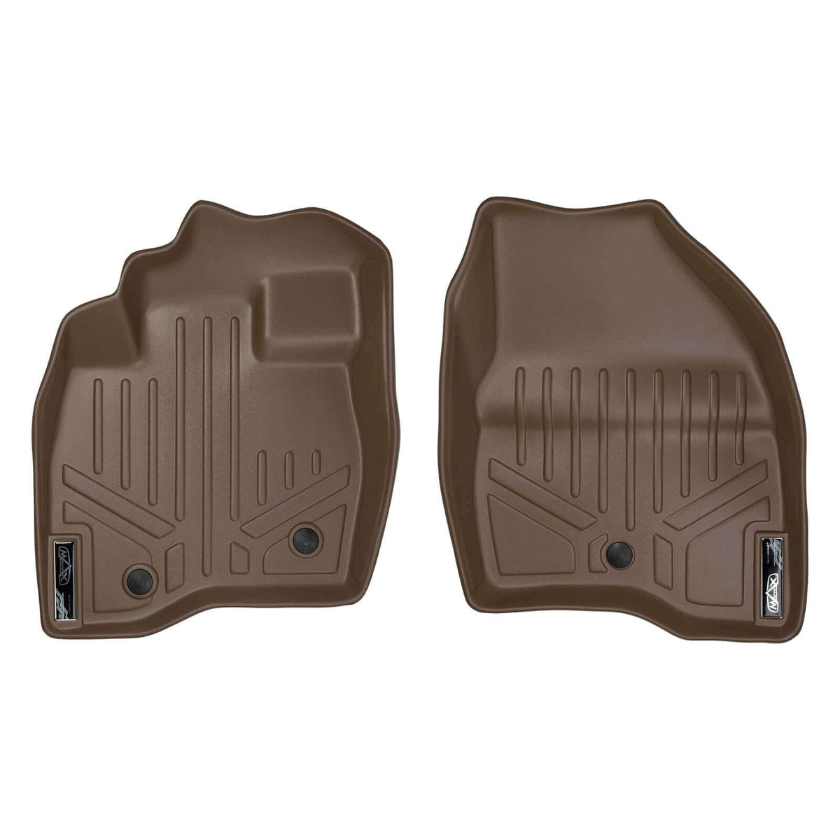 SMARTLINER Floor Liners Tan / First Row Liners 2017-2019 Ford Explorer Floor Liners|7 Passenger Models|SMARTLINER