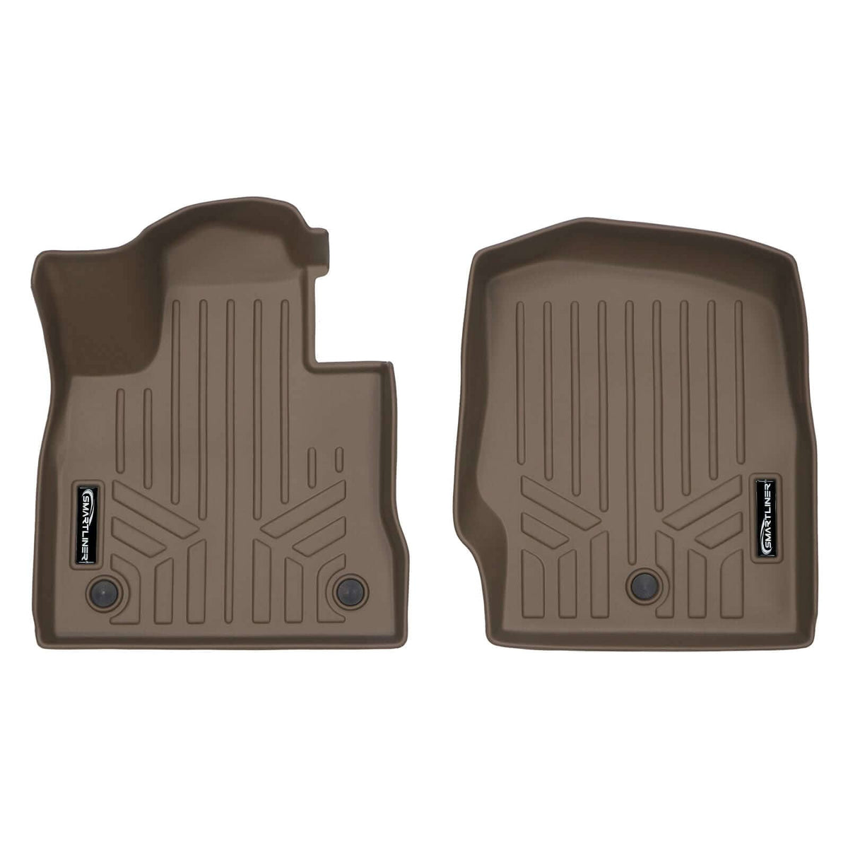 SMARTLINER Floor Liners Tan / First Row Liners 2020-2025 Ford Explorer Floor Liners|6 Passenger Models|SMARTLINER