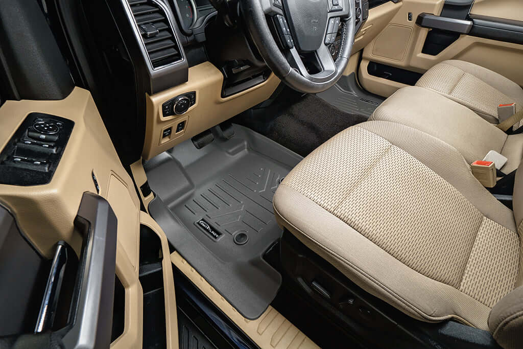 SMARTLINER Custom Fit Floor Liners For 2022-2025 Ford F-150 Lightning Only fits with 2nd Row Bucket seats without under seat fold-flat storage