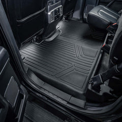 SmartCoverageâ„¢ Custom Fit Floor Liners For 2015-2024 Ford F-150 SuperCrew Cab with 1st Row Bucket Seats (Vinyl Flooring)