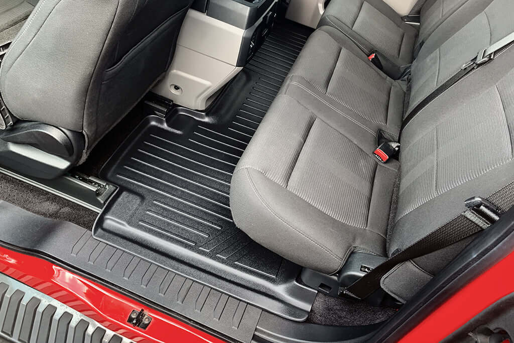 SMARTLINER Custom Fit Floor Liners For 2017-2024 SuperCab with Vinyl Flooring & Bucket Seats
