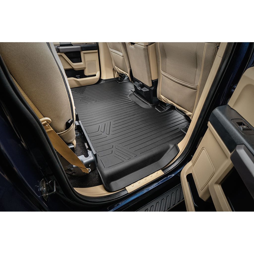 SMARTLINER Custom Fit Floor Liners For 2015-2024 Ford F-150 SuperCrew Cab with 1st Row Bench Seat No 2nd Row Underseat Storage (Vinyl Flooring)