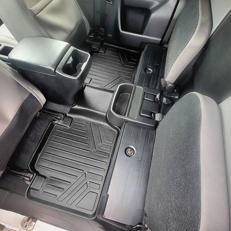 Smart Liner USA SmartCoverage Floor Liner Set SmartCoverageâ„¢ Floor Liners For 2018-2023 Toyota Tacoma Access Cab (Automatic Transmission)