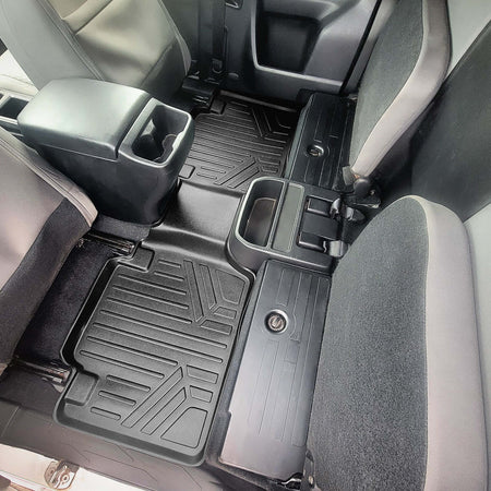 Smart Liner USA Motor Vehicle Interior Fittings SmartCoverageâ„¢ Custom Fit Floor Liners For 2018-2023 Toyota Tacoma Access Cab (Automatic Transmission)