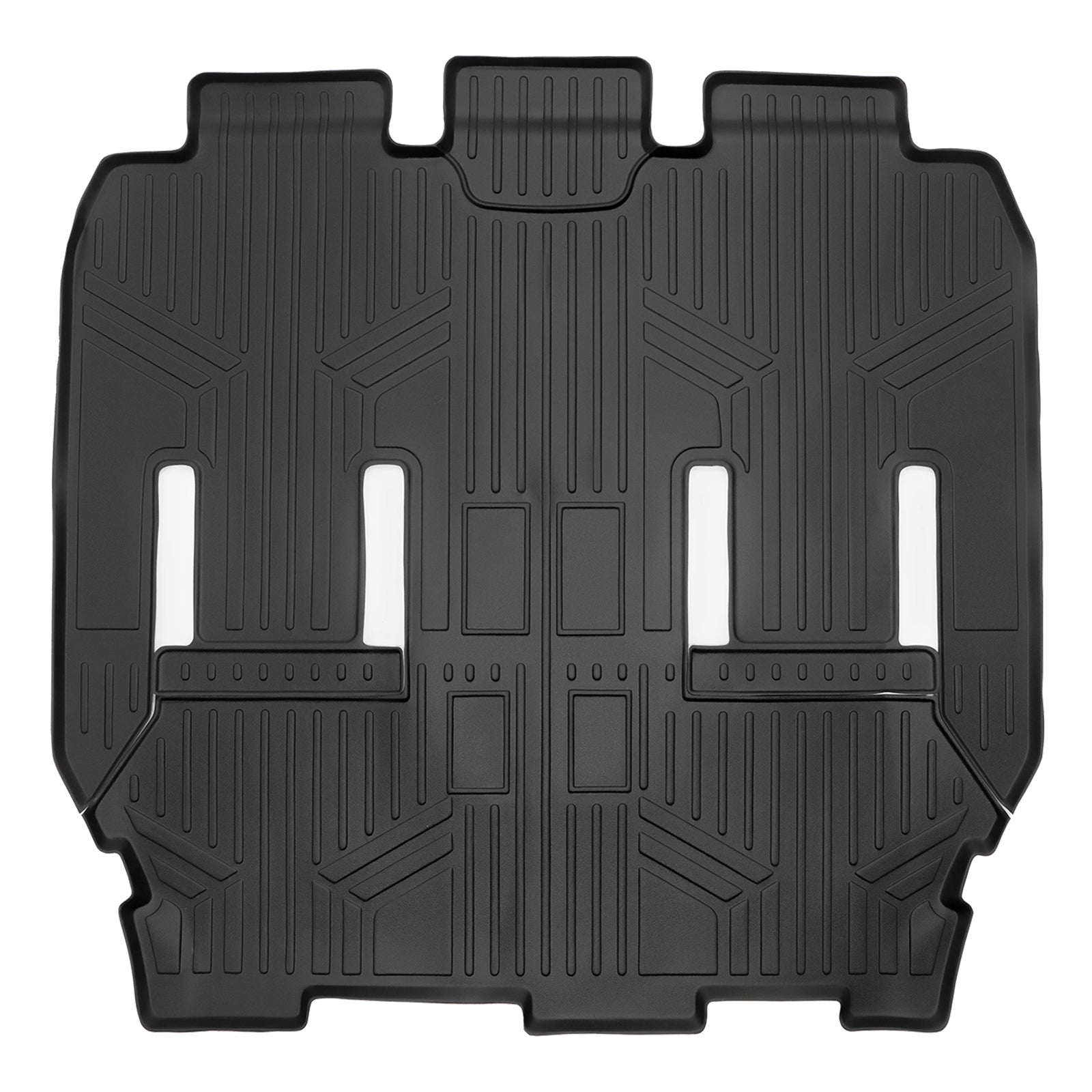 SMARTLINER Custom Fit Black 3 Row Liner Set & Cargo Liner Behind 3rd Row Compatible With 2021-2025 Chrysler Pacifica  (Fits Pinnacle)