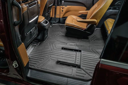 Smart Liner USA Motor Vehicle Interior Fittings SMARTLINER Custom Fit Black 3 Row Liner Set & Cargo Liner Behind 3rd Row Compatible With 2021-2025 Chrysler Pacifica  (Fits Limited)
