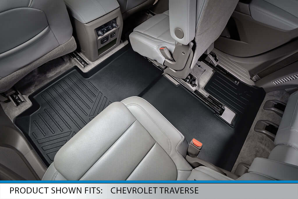 SMARTLINER Custom Fit Floor Liners For 2018-2023 Chevrolet Traverse with 2nd Row Bucket Seats