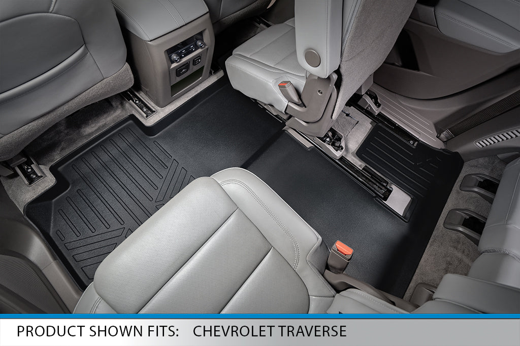 SMARTLINER Custom Fit Floor Liners For 2018-2024 Chevrolet Traverse with 2nd Row Bucket Seats