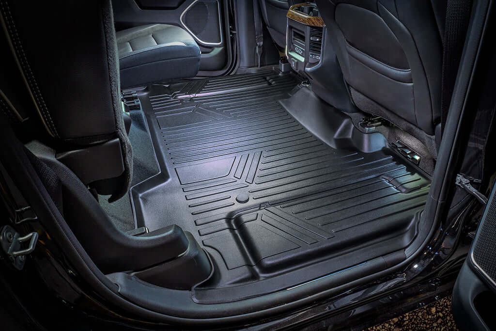 SmartCoverageâ„¢ Custom Fit Floor Liners For 2019-2024 Ram 1500 Crew Cab without Rear Underseat Storage Box