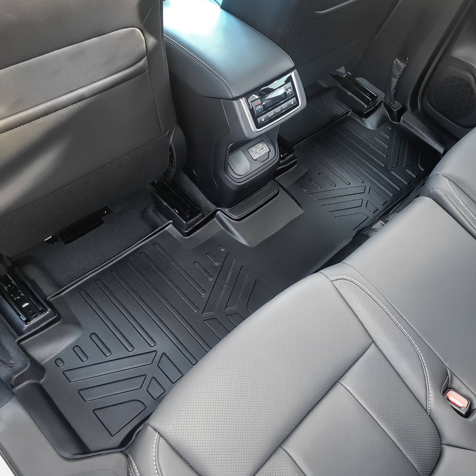 SMARTLINER Custom Fit Floor Liners For 2019-2023 Subaru Ascent with 2nd Row Bench Seat and With Subwoofer in the Cargo Area
