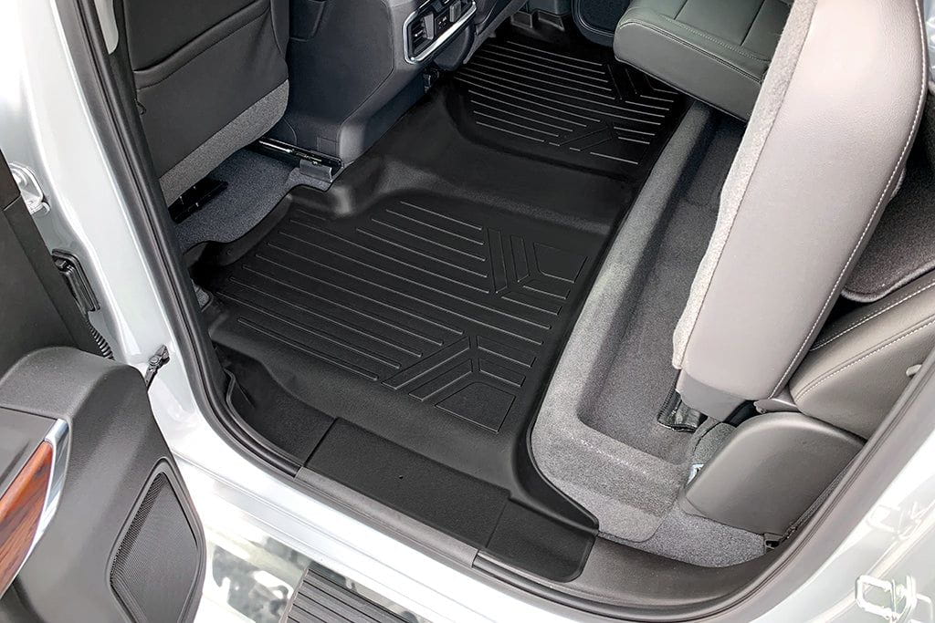 Smartliner USA Motor Vehicle Interior Fittings SMARTLINER Custom Fit Floor Liners Compatible With 2020-2025 Chevrolet Silverado 2500 HD | 3500 HD (Crew Cab|Vinyl Flooring|1st Row Bench Seats|Without Over the Hump Coverage|with 2nd Row Underseat Storage)
