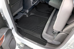 SMARTLINER Custom Fit Floor Liners Compatible With 2020-2025 Chevrolet Silverado 2500 HD | 3500 HD (Crew Cab|Vinyl Flooring|1st Row Bench Seats|Without Over the Hump Coverage|with 2nd Row Underseat Storage)