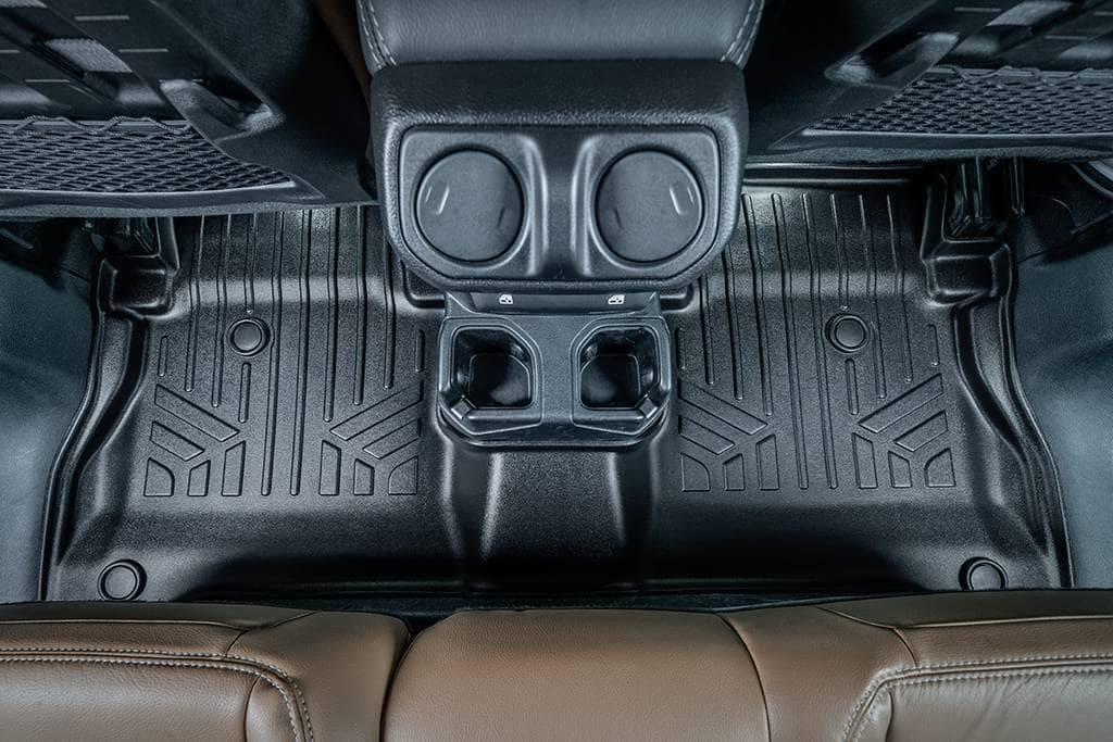 SMARTLINER Floor Liners 2020-2026 Jeep Gladiator Floor Liners|Equipped with Lockable Under-Seat Storage|SMARTLINER