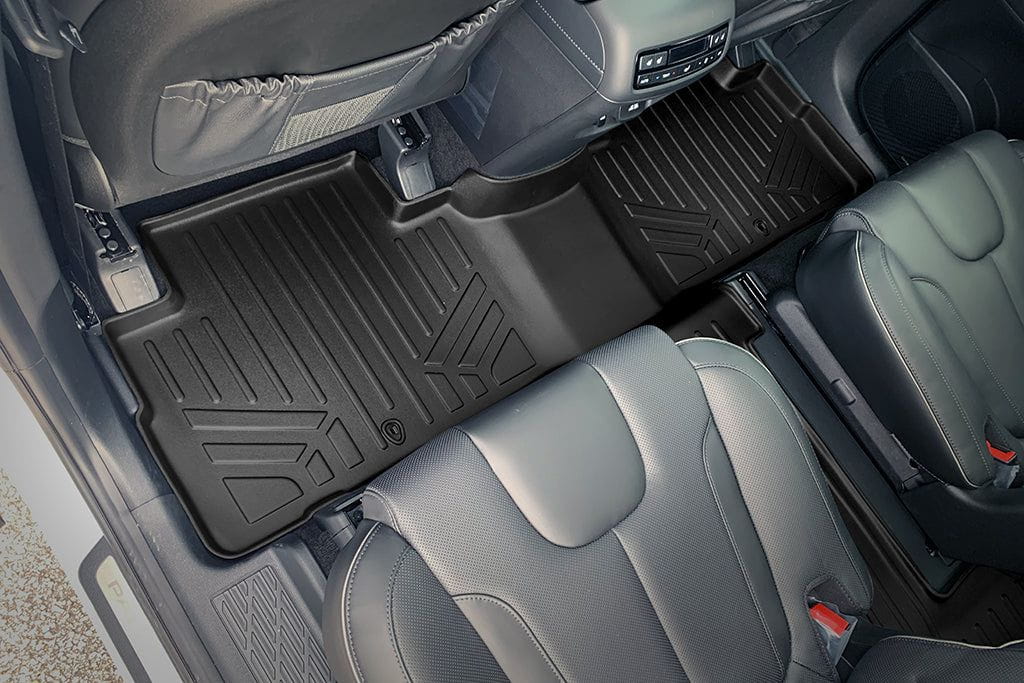 Smart Liner USA Motor Vehicle Interior Fittings SMARTLINER AUTOâ„¢ Custom Fit Floor Liners For 2020-2025 Hyundai Palisade with 2nd Row Bucket Seat No Center Console with in between Coverage