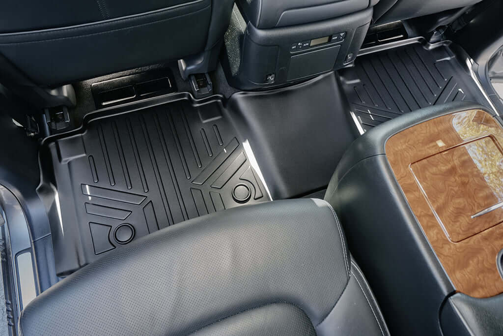 SMARTLINER Custom Fit Floor Liners For 2019-2024 Infiniti QX80/ 2019-2024 Nissan Armada With Bucket Seats & Center Console Only