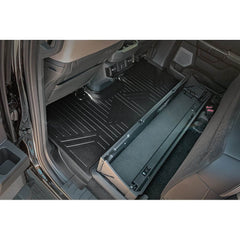 SmartCoverage™ Custom Fit Floor Liners For 2015-2024 Ford F-150 with 1st Row Bucket Seats & OEM 2nd Row Under Seat Storage (Vinyl Flooring)