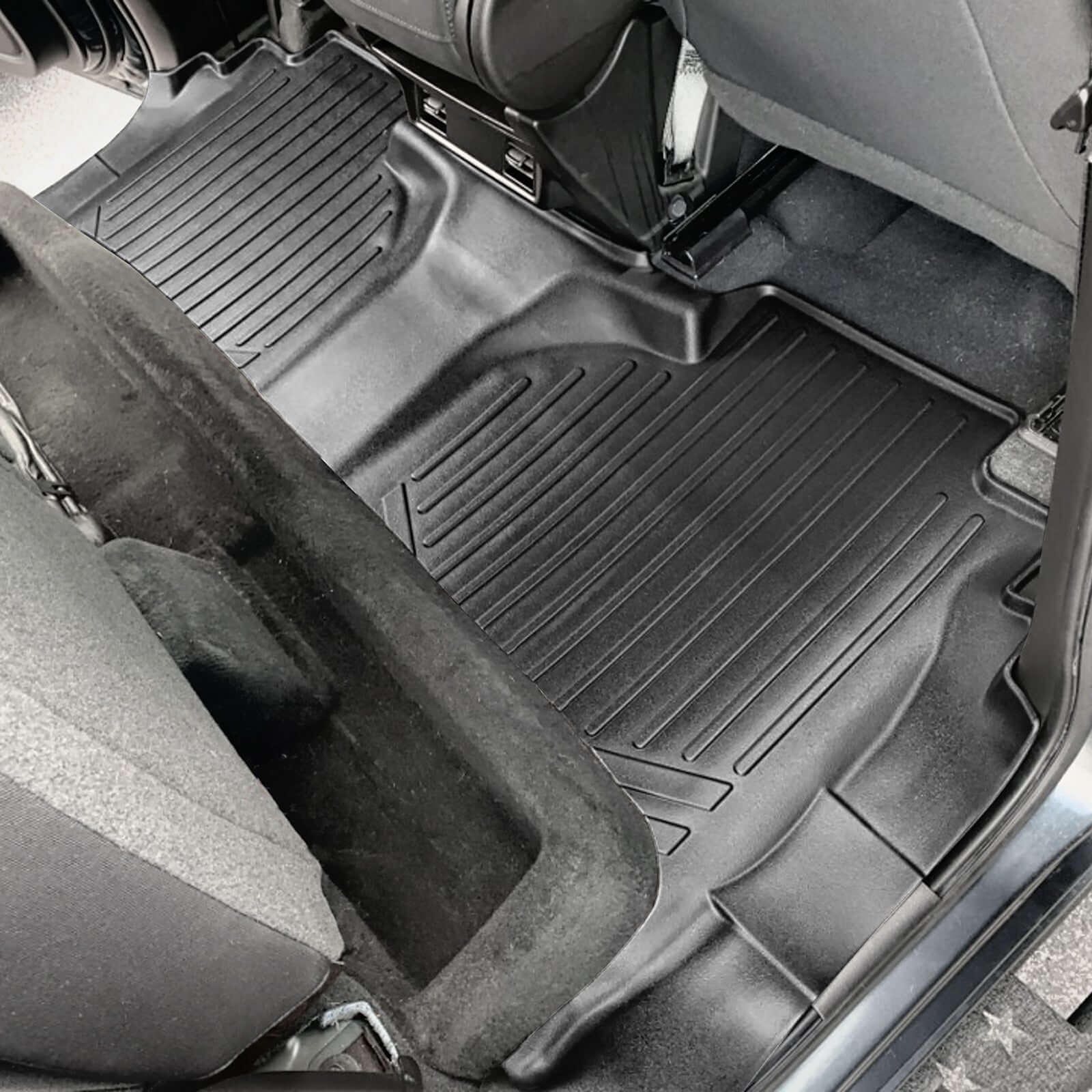 SMARTLINER Custom Fit Floor Liners Compatible With 2020-2025 Chevrolet Silverado 2500 HD | 3500 HD (Double Cab|Carpeted Flooring|1st Row Bench Seat|With Over the Hump Coverage|with 2nd Row Underseat Storage)