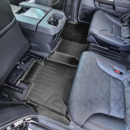 Smart Liner USA Motor Vehicle Interior Fittings SMARTLINER Custom Fit Floor Liners For 2023-2025 Toyota Sequoia (7 Passenger Model without Center Console)
