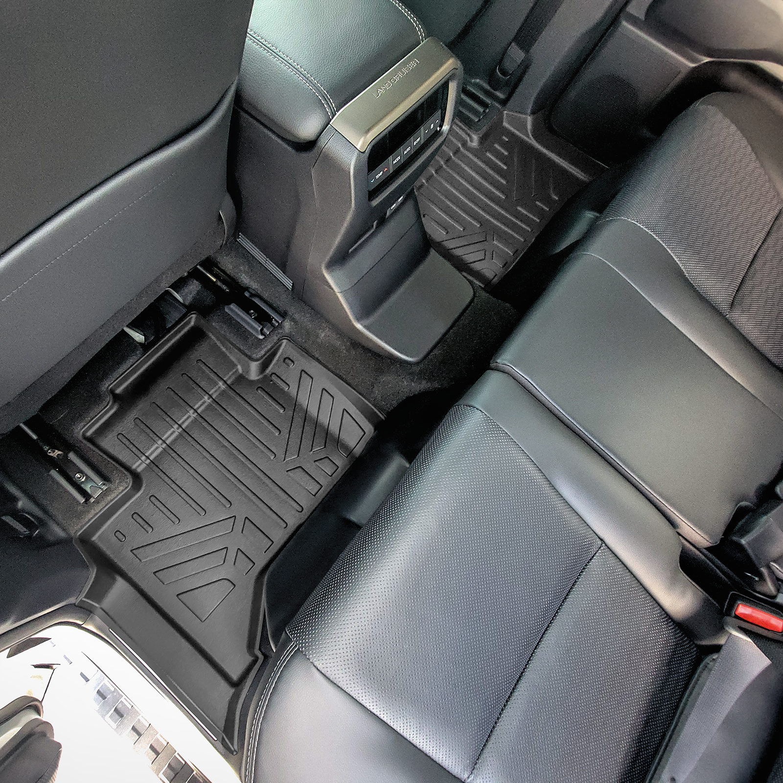 SMARTLINER Custom Fit All Weather Protection Floor Mat Liner Set Compatible With 2024-2025 Toyota Land Cruiser