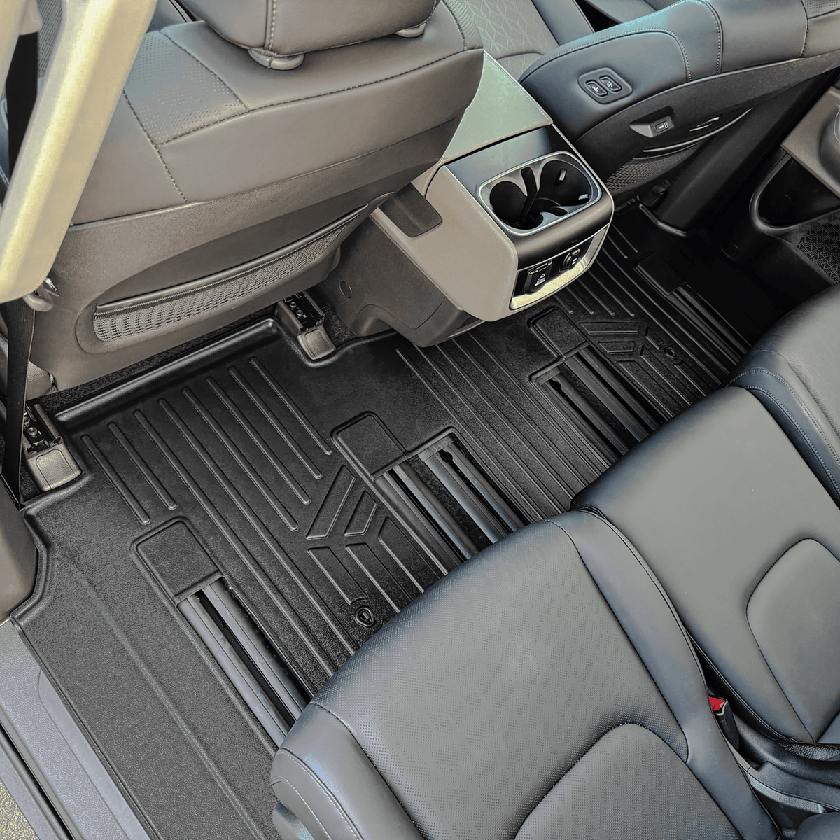 SMARTLINER Floor Liners 2025-2026 Kia Carnival Floor Liners|Fits 8 passenger/2nd row bench seat models|SMARTLINER