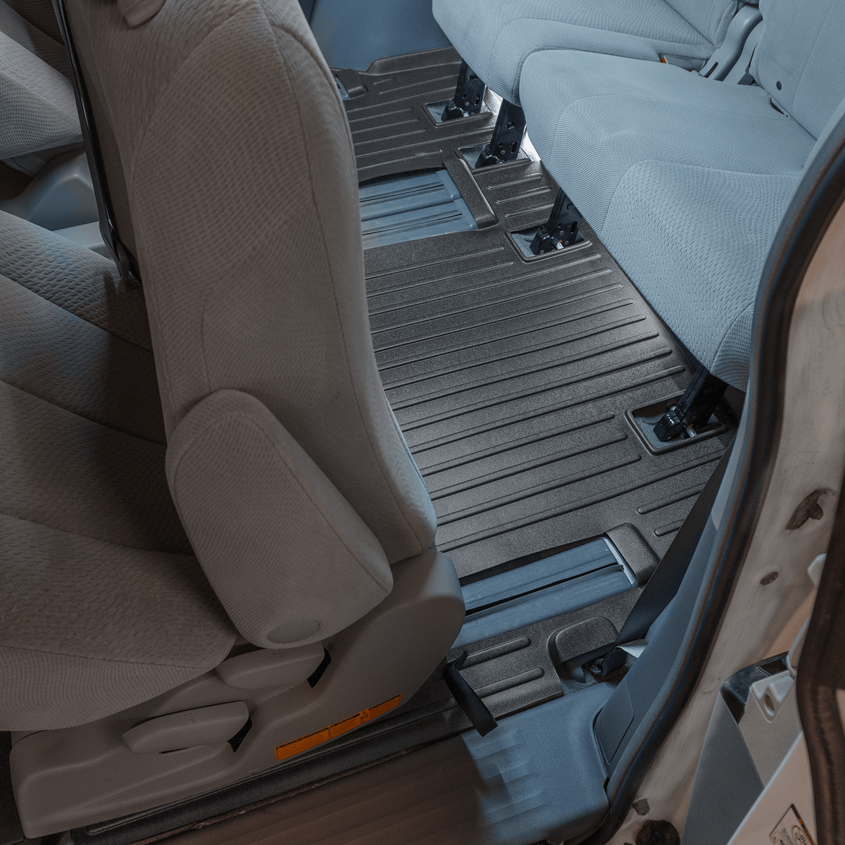 SMARTLINER Floor Liners 2013-2020 Toyota Sienna Floor Liners|8 Passenger Models (without cover for 2nd row sliding track)|SMARTLINER