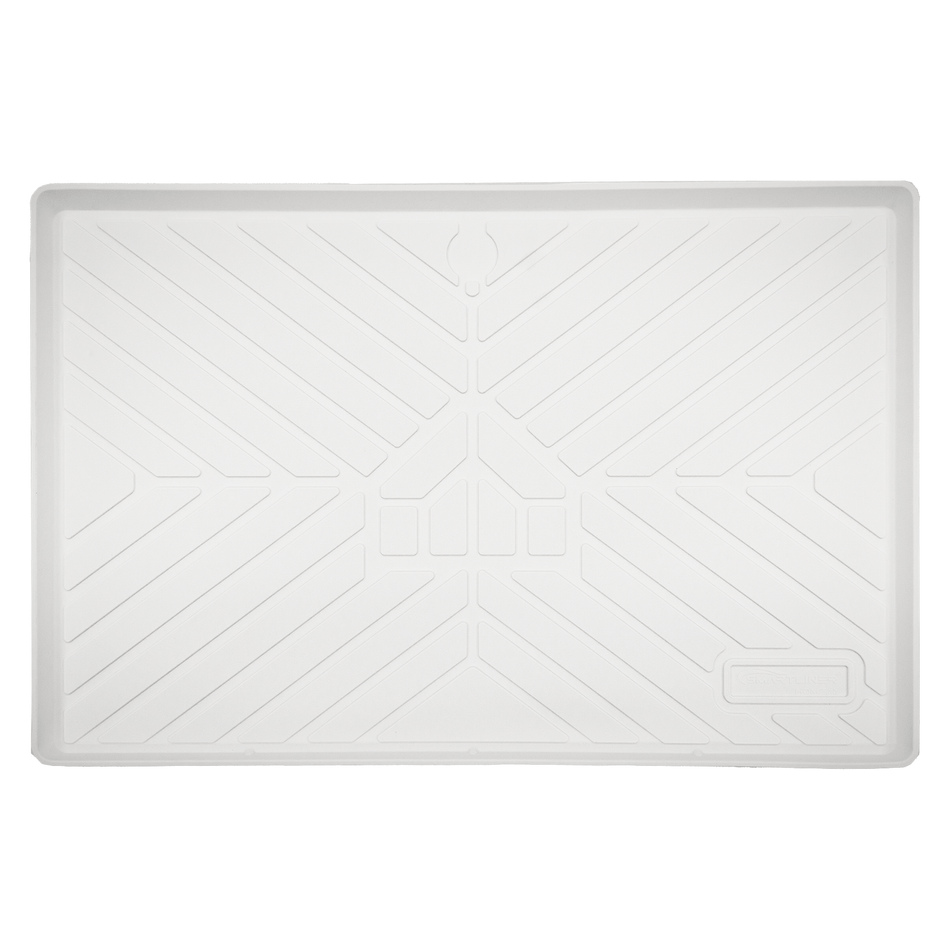 Smartliner USA Sink Mats White SMARTLINER HOMEâ„¢ Under Sink Cabinet Bathroom Mats Compatible With Standard Bathroom Cabinets 19.5" x 28.5"