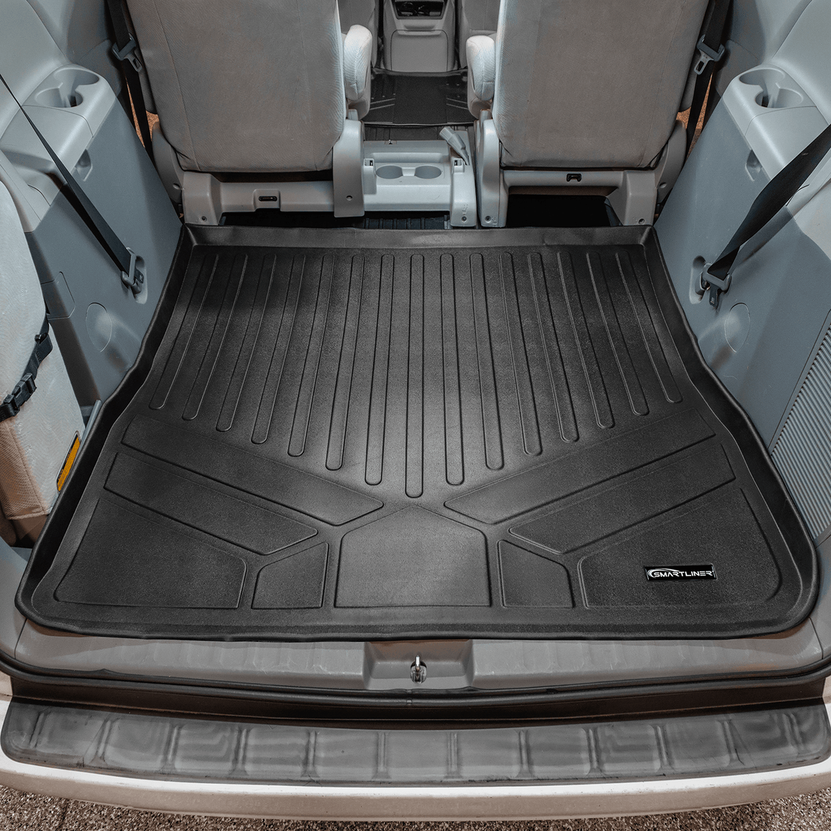 SMARTLINER Cargo Liner 2011-2012 Toyota Sienna Cargo Liner|with power folding 3rd row|SMARTLINER