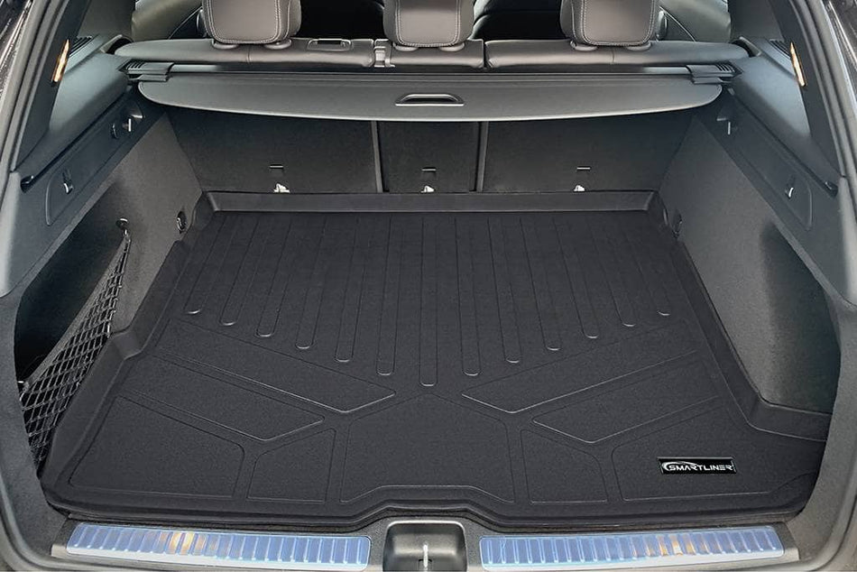 SMARTLINER Cargo Liner Black / Cargo Liner behind the 2nd Row Seats 2017-2022 Mercedes-Benz AMG GLC 43 Cargo Liner|(Not plug-in Hybrids)|SMARTLINER