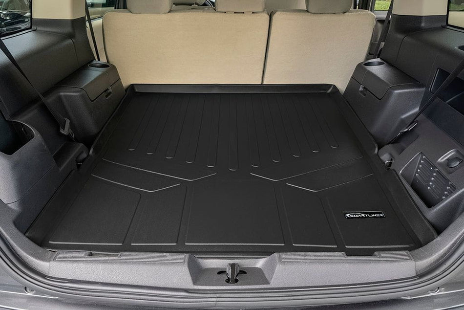 Smart Liner USA Motor Vehicle Interior Fittings Black / Cargo Liner Behind the 2nd Row SMARTLINER Custom Fit Floor Liners For 2009-2019 Ford Flex / 2010-2019 Lincoln MKT