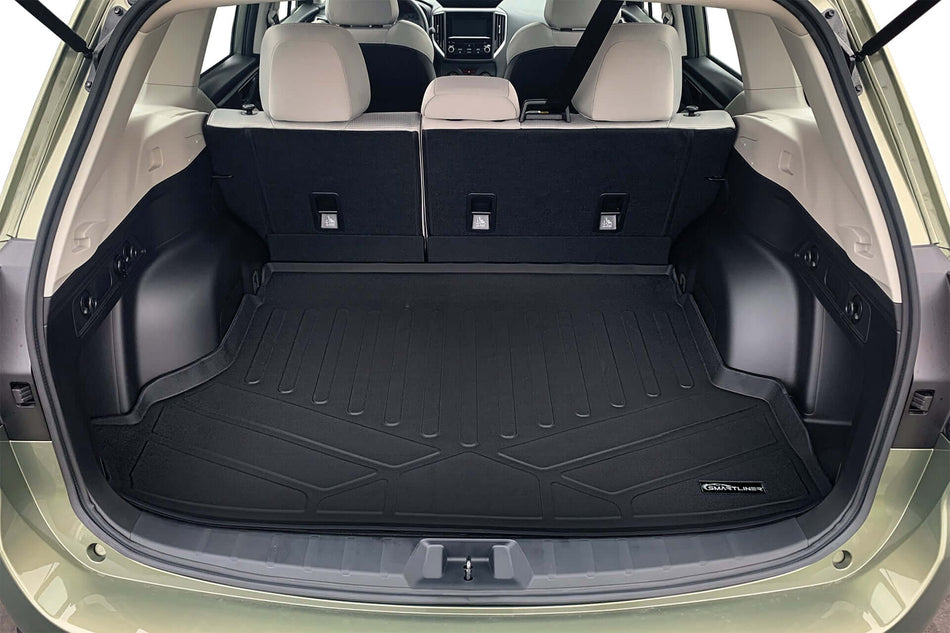 SMARTLINER Cargo Liner Black / Cargo Liner behind the 2nd Row Seats 2019-2024 Subaru Forester Cargo Liner|(with or w/o sub woofer)|SMARTLINER