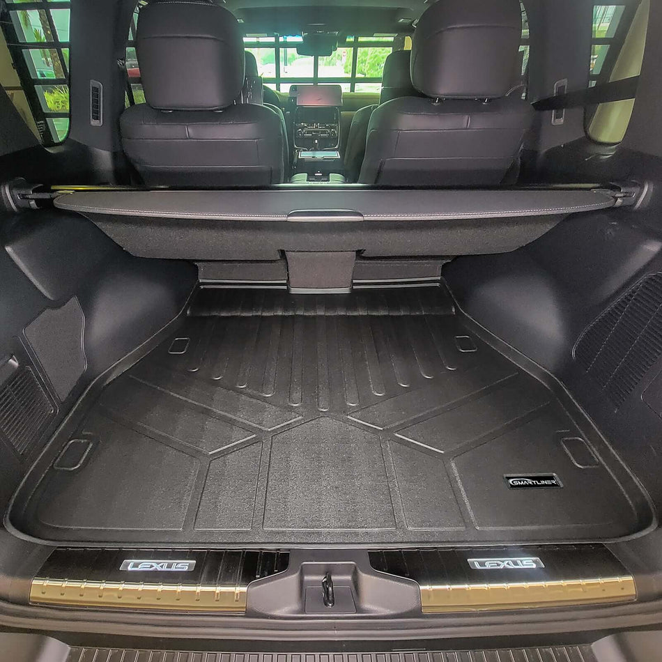 Smart Liner USA Motor Vehicle Interior Fittings Black / Cargo Liner Behind the 2nd Row SMARTLINER Custom Fit Floor Liners For 2022-2025 Lexus LX 600 (4 Passenger Models)
