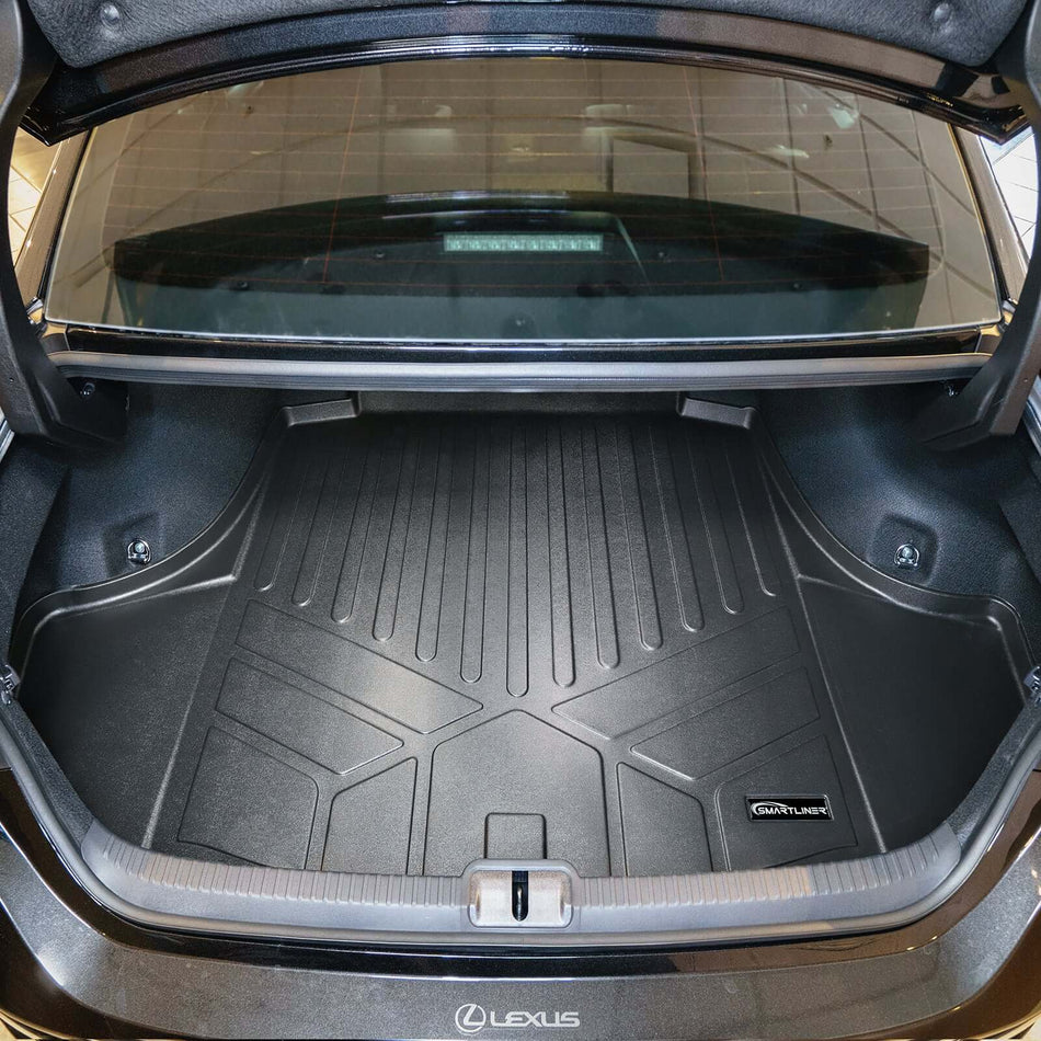 Smart Liner USA Custom Fit Floor Mat Liners Black / Cargo Liner Behind the 2nd Row SMARTLINER Custom Fit Floor Liners For 2019-2025 Lexus ES