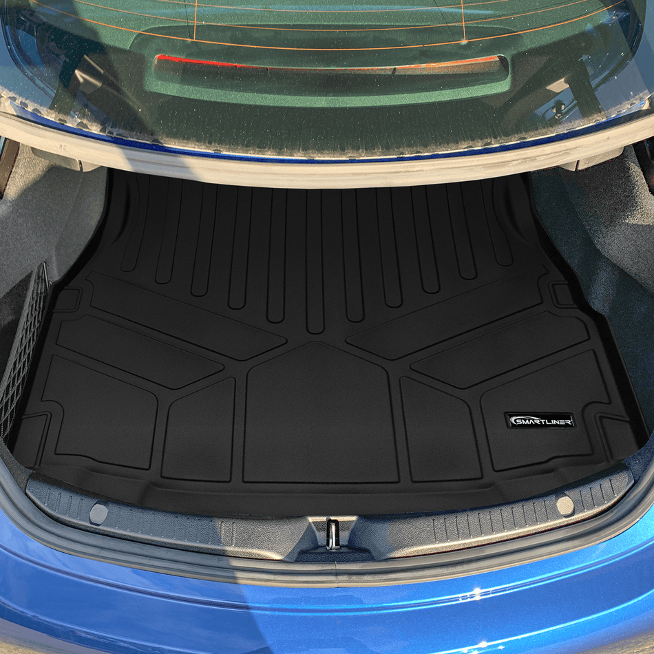 SMARTLINER Cargo Liner Black / Cargo Liner behind the 2nd Row Seats 2017-2021 Mercedes-Benz AMG C 63 S Cargo Liner|Coupe Models|SMARTLINER