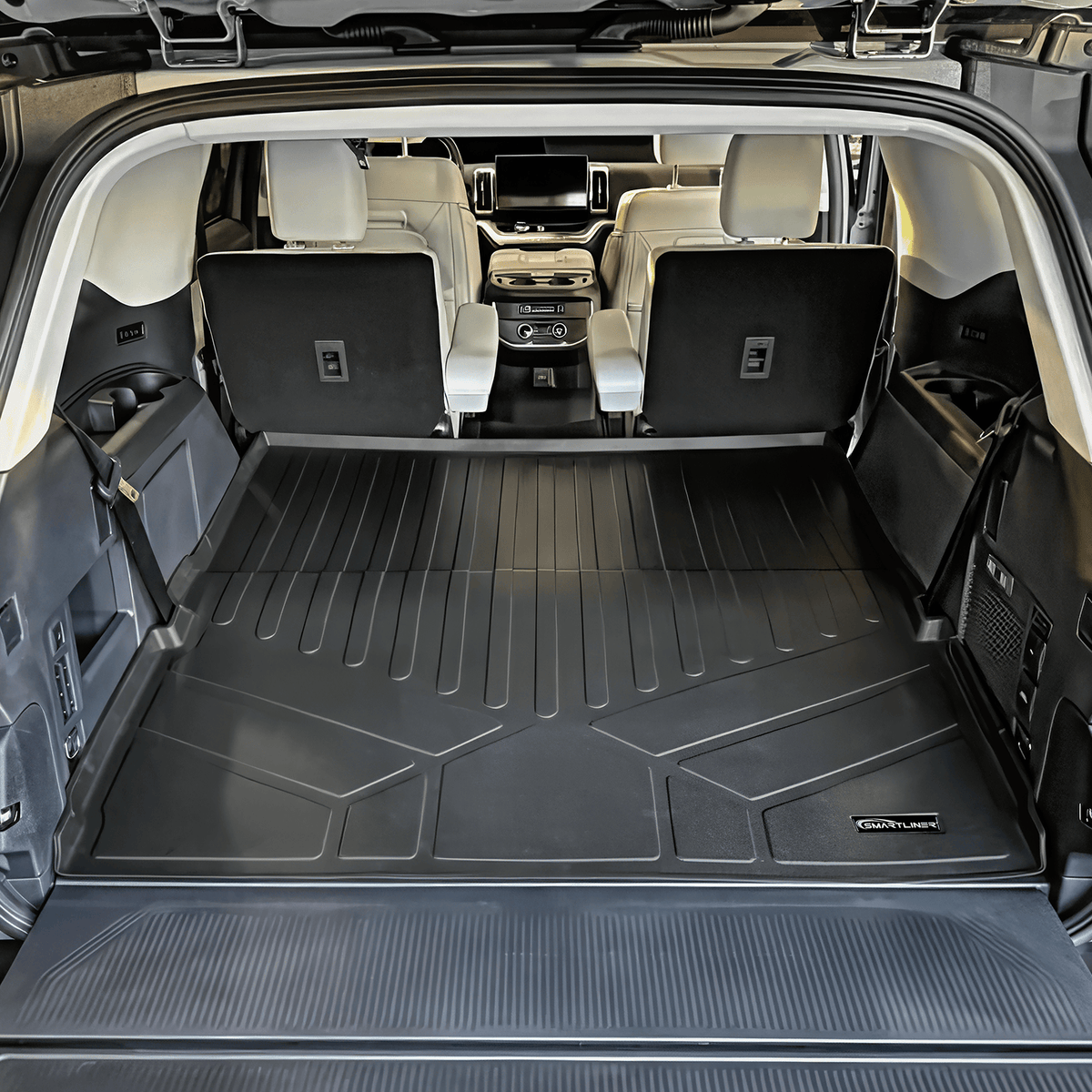 SMARTLINER Cargo Liner Black / Cargo Liner behind the 2nd Row Seats 2025-2026 Ford Expedition Cargo Liner|7 Passenger, 8 Passenger Models|SMARTLINER